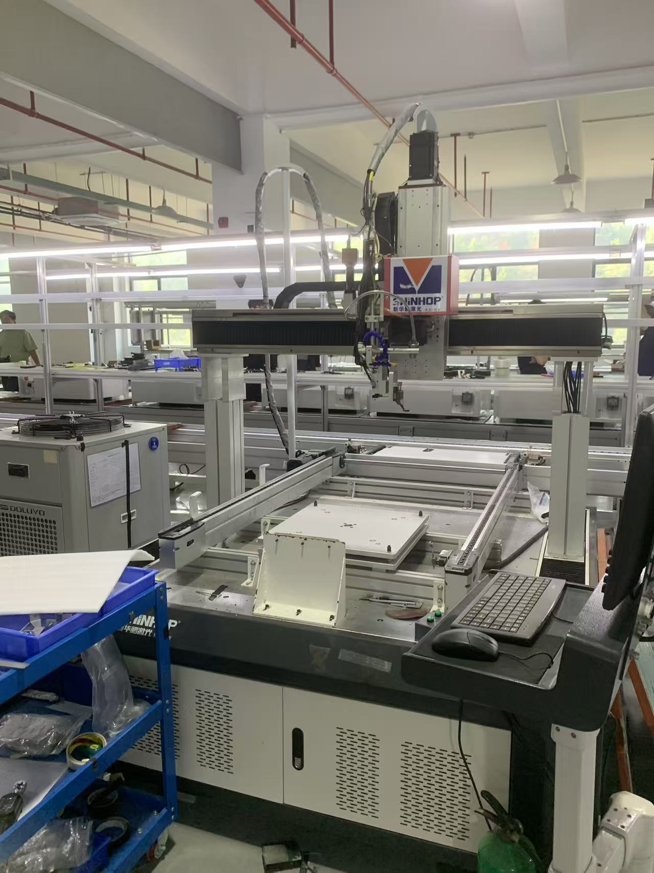 Laser welding station — automated cell-to-module joining