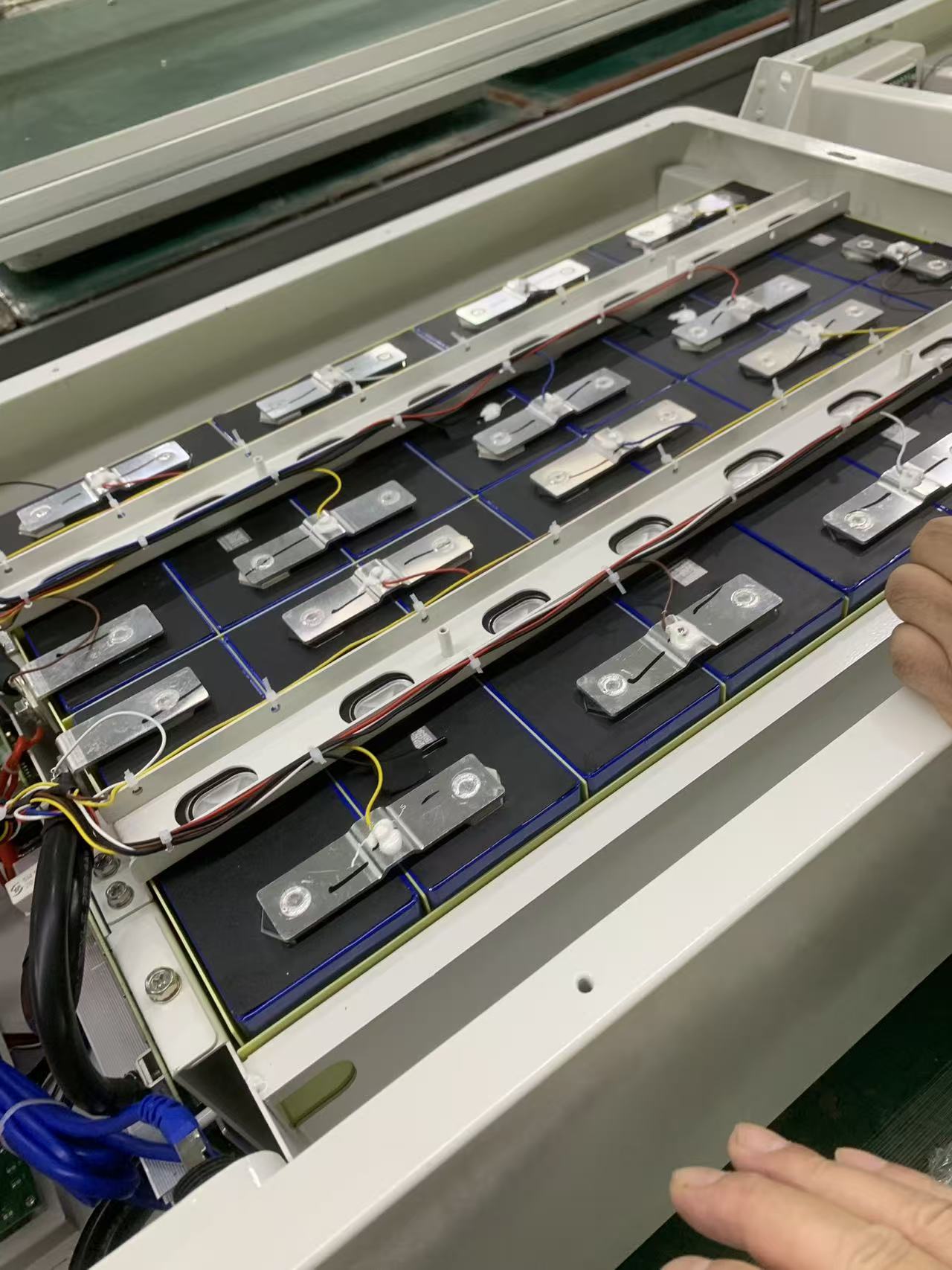 Battery module assembly — pack internals we inspect on site