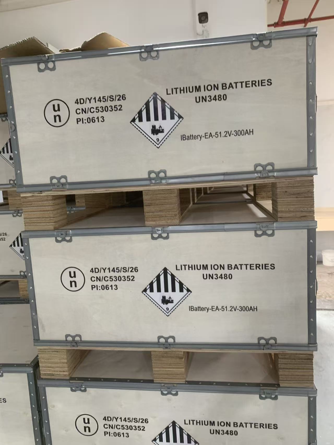 Finished-goods warehouse — packed orders ready to ship